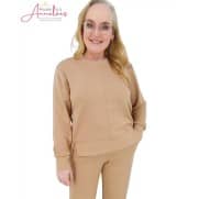 Micha Pullover uni Latte Micha Pullover uni Latte